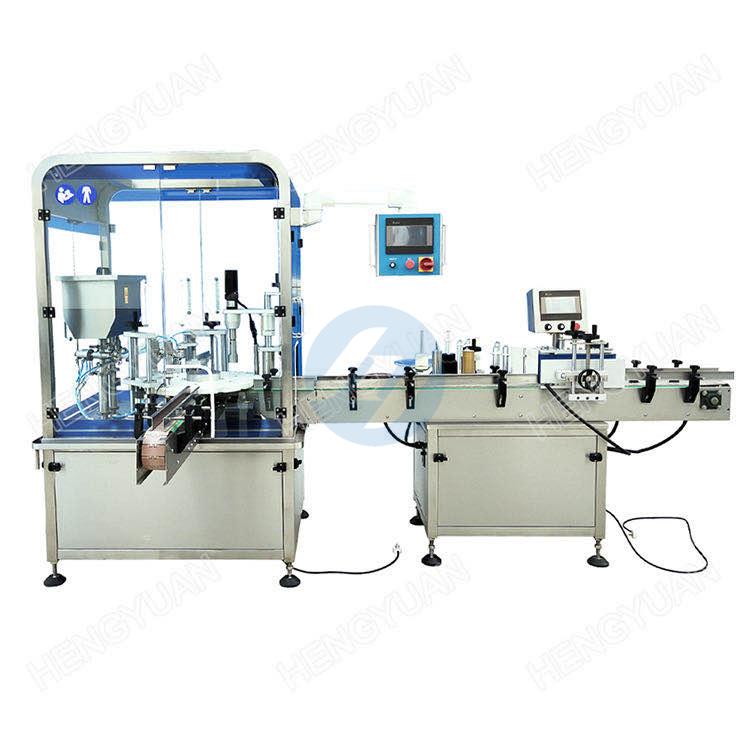 Star wheel filling capping machine lines