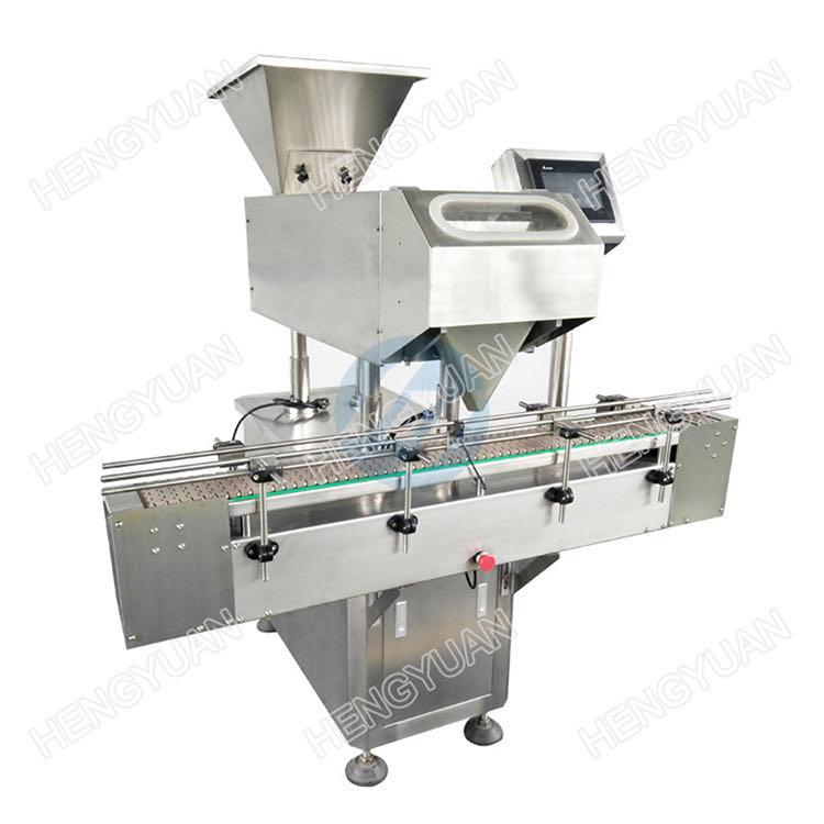 8 Channel Automatic Electronic Capsules Counting One Head Filling Machine