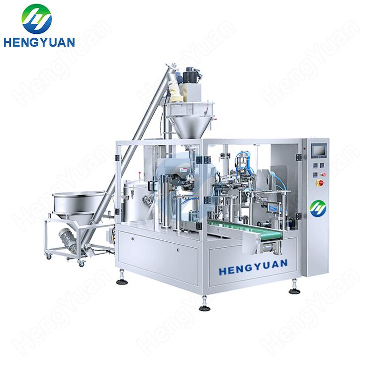 Automatic Rotary Premade Pouch Powder Packing Machine