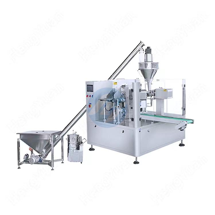 HYRP8-200L-P Automatic Rotary Premade Pouch Powder Packer