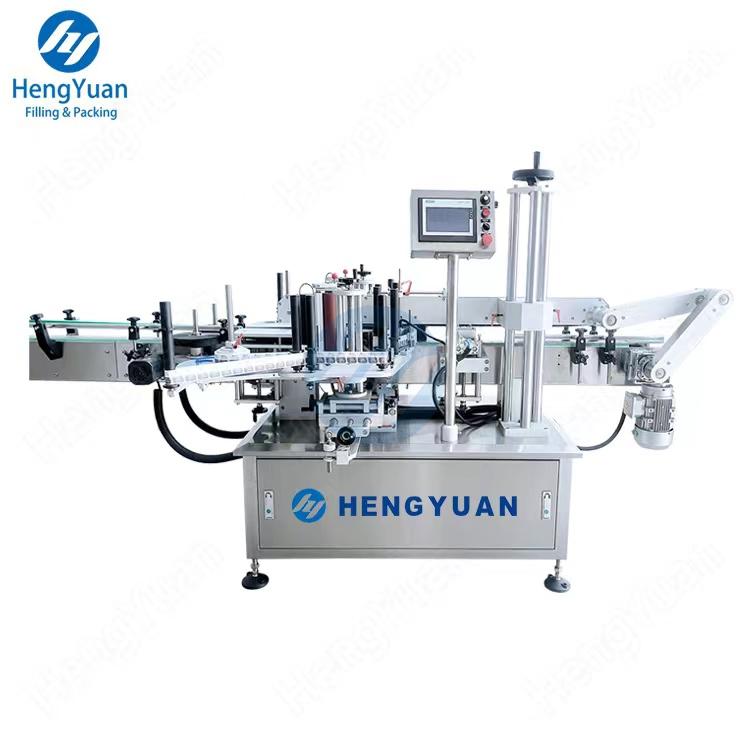 Automatic Double-sided and Round Bottle Clamping Label Applicator
