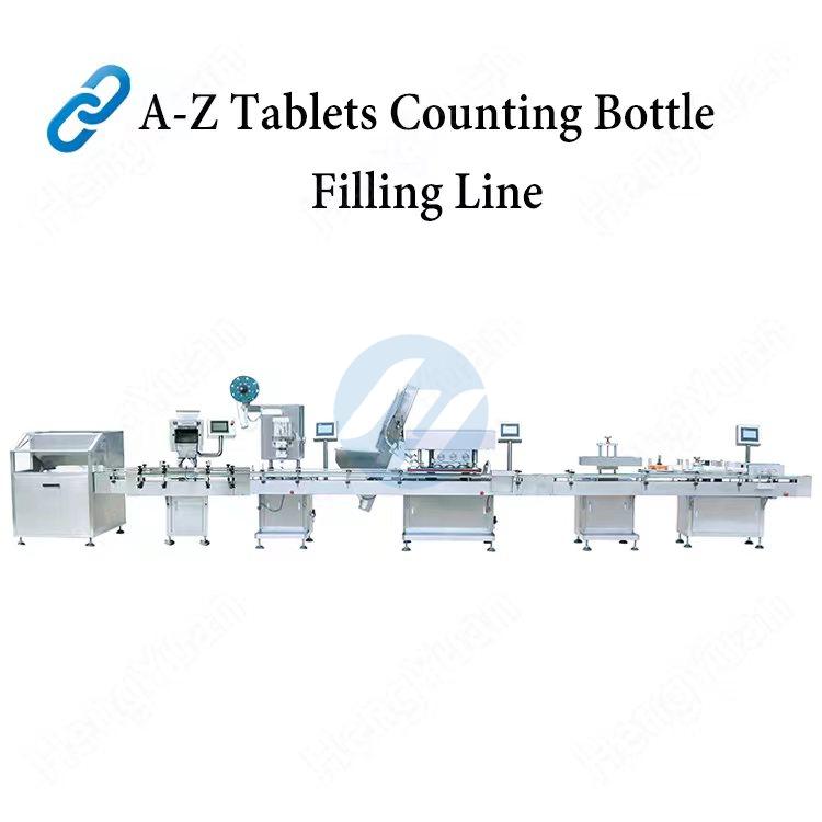 HYJF-8-2 Eight Channels Automatic Electronic Tablets Counting Filling Machine Line