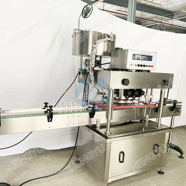 Automatic shampoo bottle capping machine