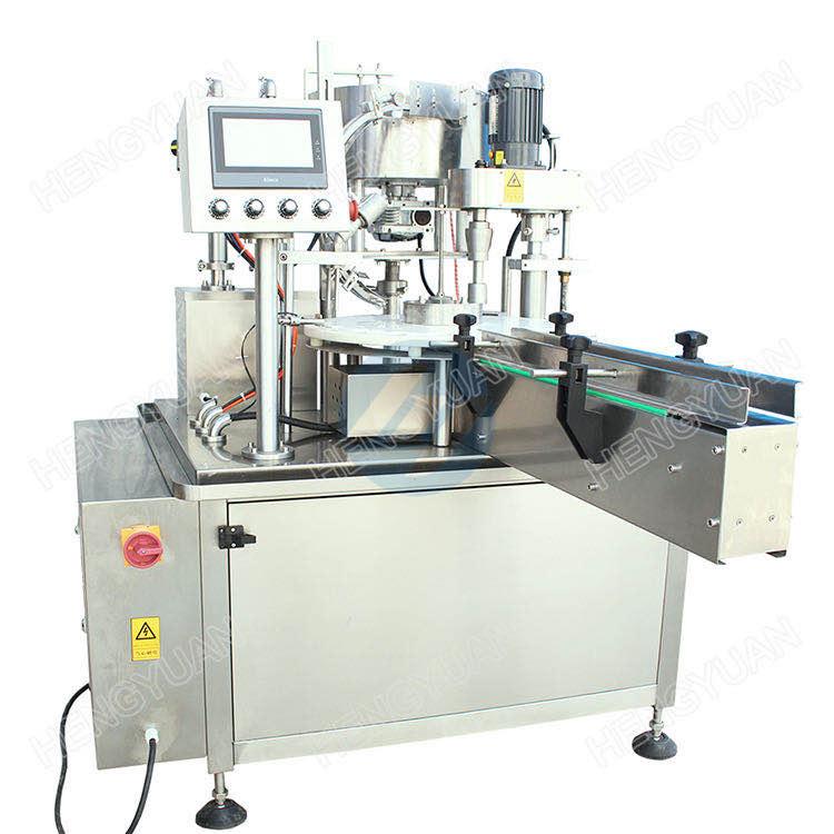 Automatic bottle liquid filling capping machine