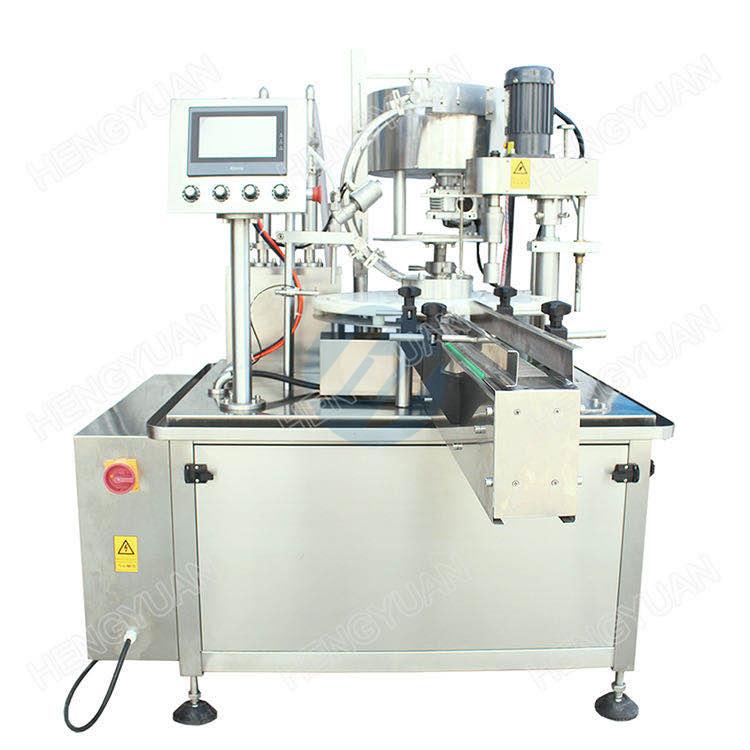 Automatic star wheel liquid filling capping machine