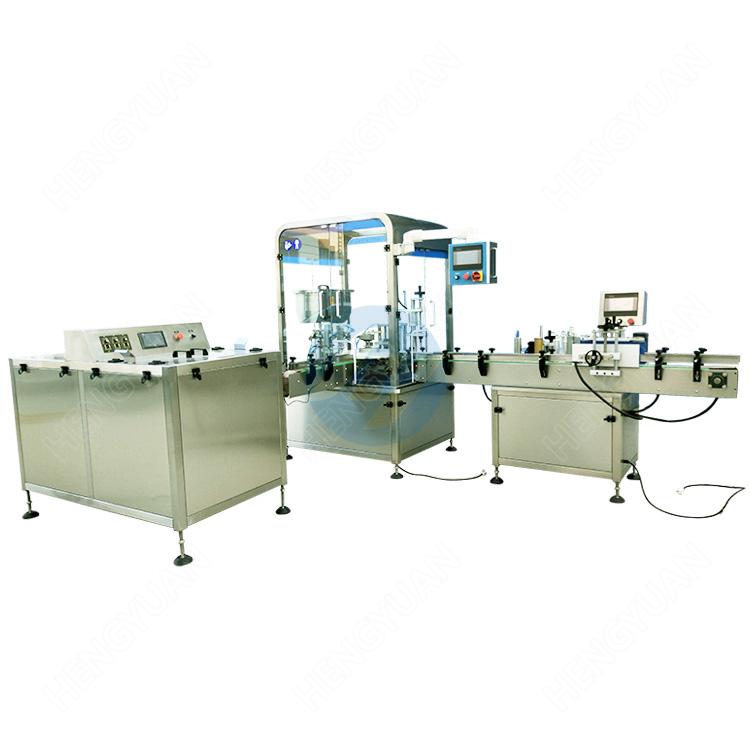 automatic spray bottle unsrambler filling capping labeling machine line