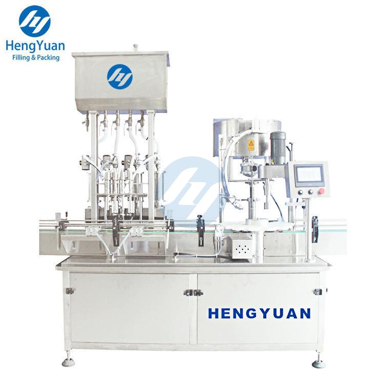 Automatic Linear Piston Bottle Filling Capping Machine 