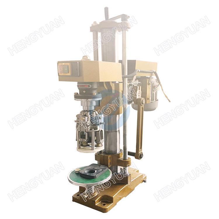 Semi-automatic single head bottle capping machine