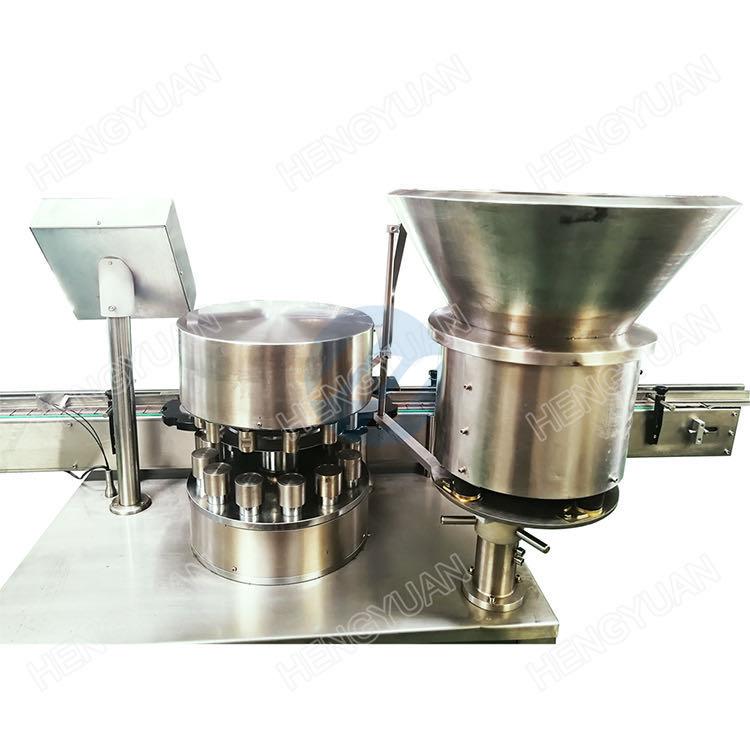  Automatic High-speed Rotary Flip Off Aluminum Cap Vails Crimping Single-blade Capping Machine Details