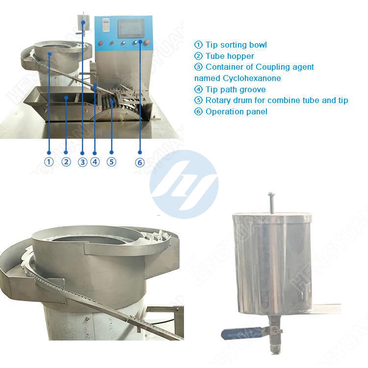 Automatic Dental Suction-saliva Tube and Tip Capping Combination Machine Details