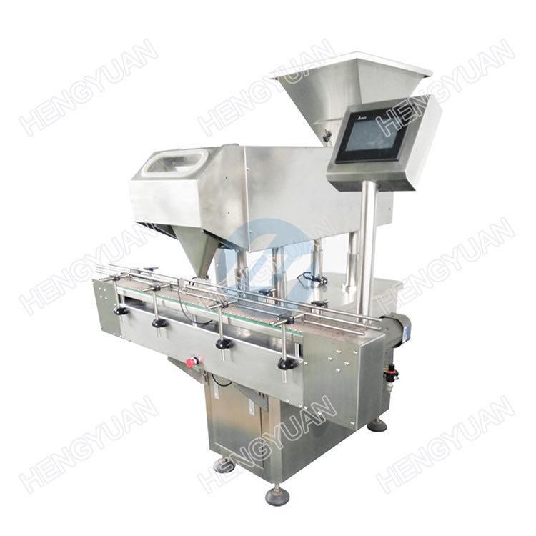 8 Channel Automatic Electronic Tablets Counting One Head Filling Machine 1