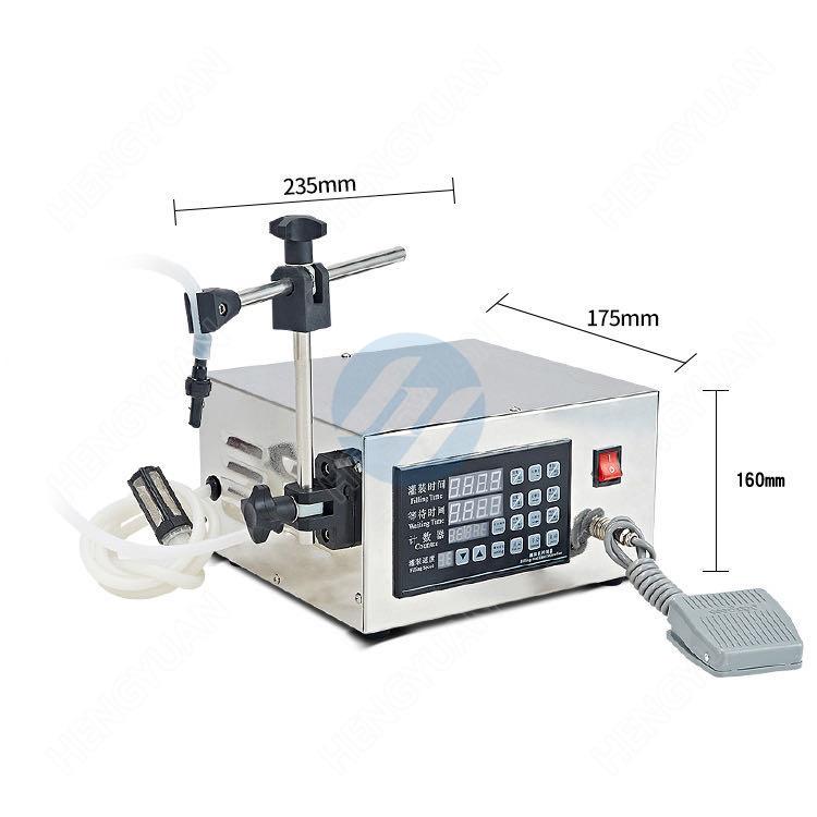 Smart Semi-automatic Desktop Digital Liquid FIlling Machine Size