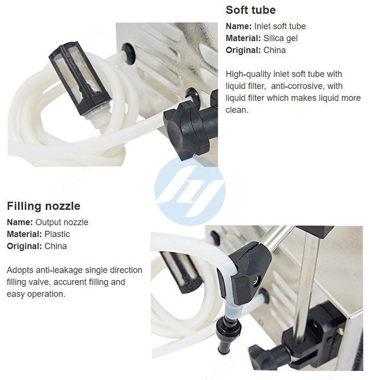  Semi-automatic Desktop Digital Liquid FIlling Machine Details