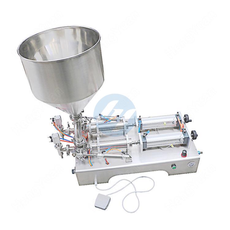 Semi-automatic Desktop Pneumatic Piston Cylinder Two-heads Filler