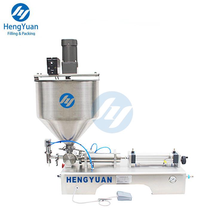 Semi-automatic Pneumatic Piston Single-head Mixed Sauce Filling Machine