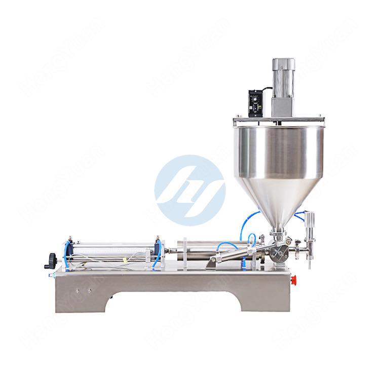  Pneumatic Piston Single-head Mixed Sauce / Paste Filling Machine