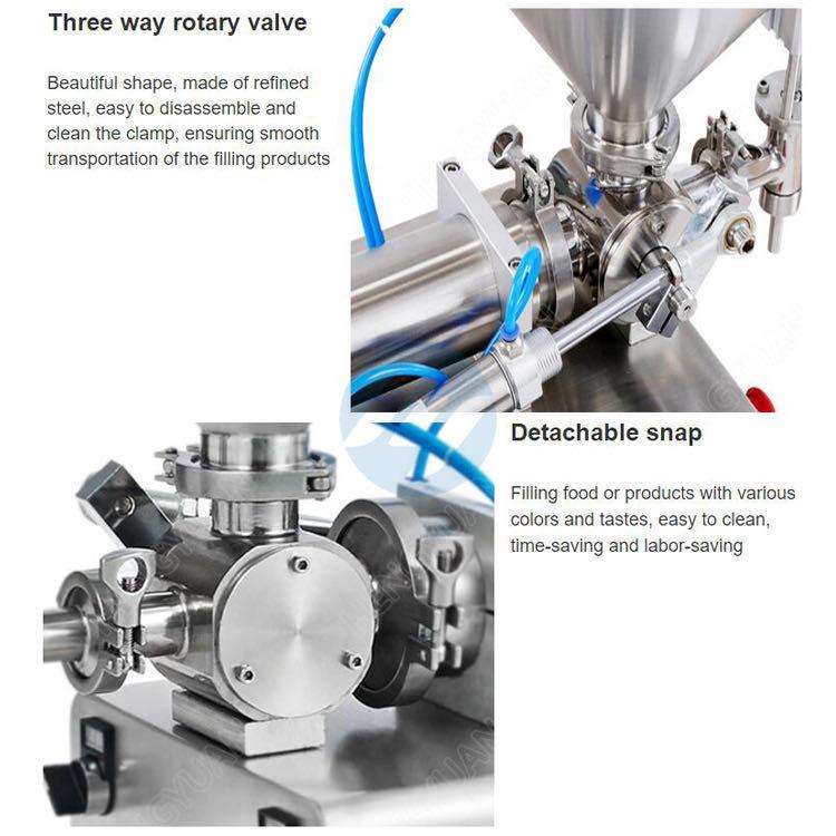 Desktop Pneumatic Piston Cylinder Single-head Filling Machine details