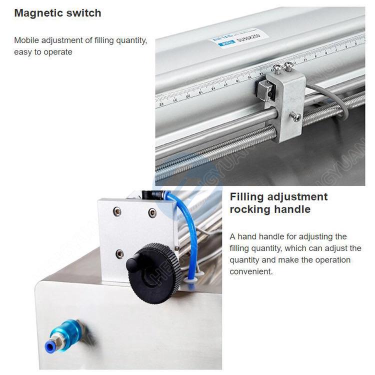 Semi-automatic Pneumatic Piston Single-head Mixed Sauce Filling Machine details