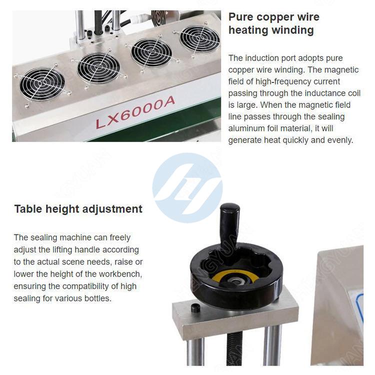 Automatic Desktop Continuous Eectromagnetic Induction Sealing Machine Details