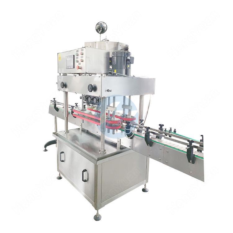 Automatic Beverage Bottle Linear Six Wheels Screwing Capping Machine