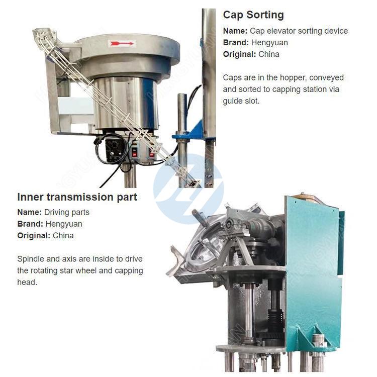 Automatic ROPP lid Single Head Capping Machine