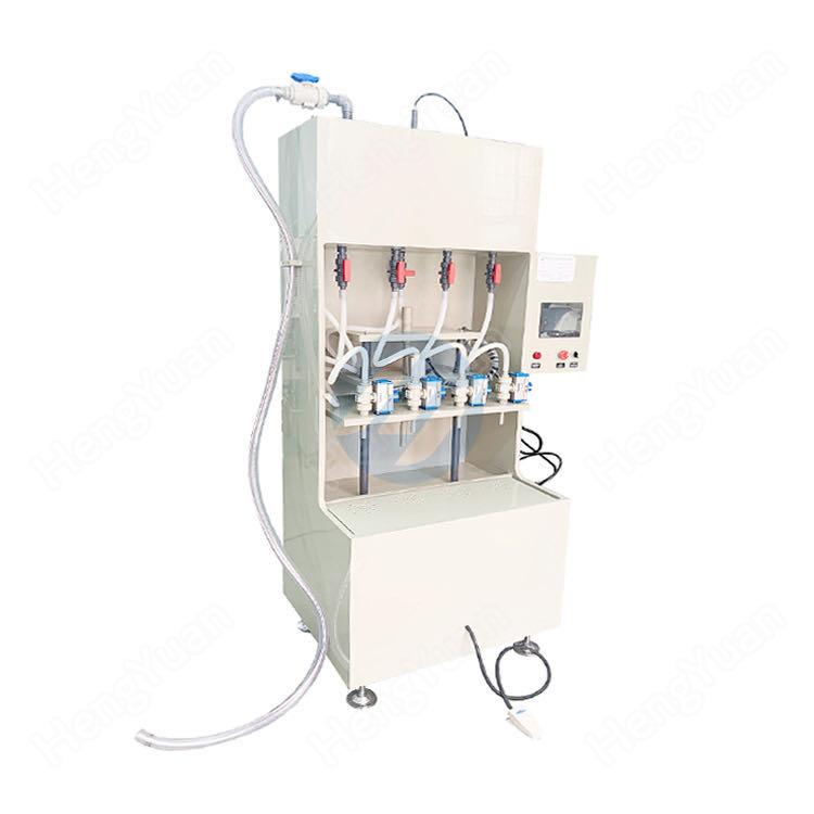 semi automatic anti-acrrosive liquid filling machine display
