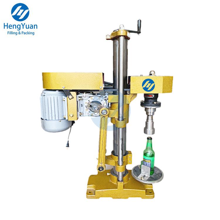 Semi-automatic Single-head Crown Lid Capping Machine for beer bottles