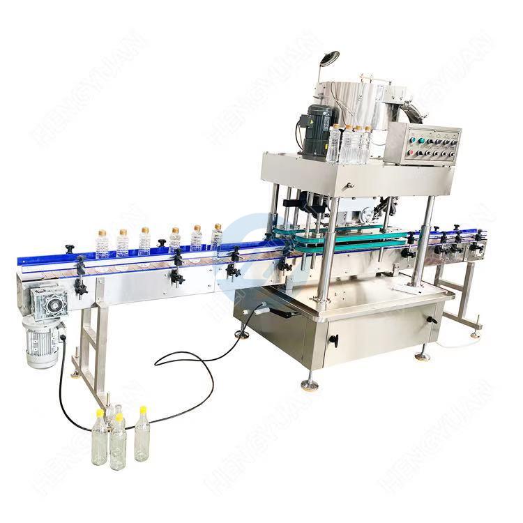 Automatic Linear Lid Pressing-on Bottle Capping Machine 1