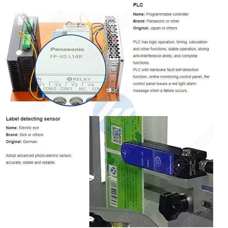 Semi-automatic Non-dry Glue Self-Adhesive Sticker Flat Bottle Top Side Labeling Machine details
