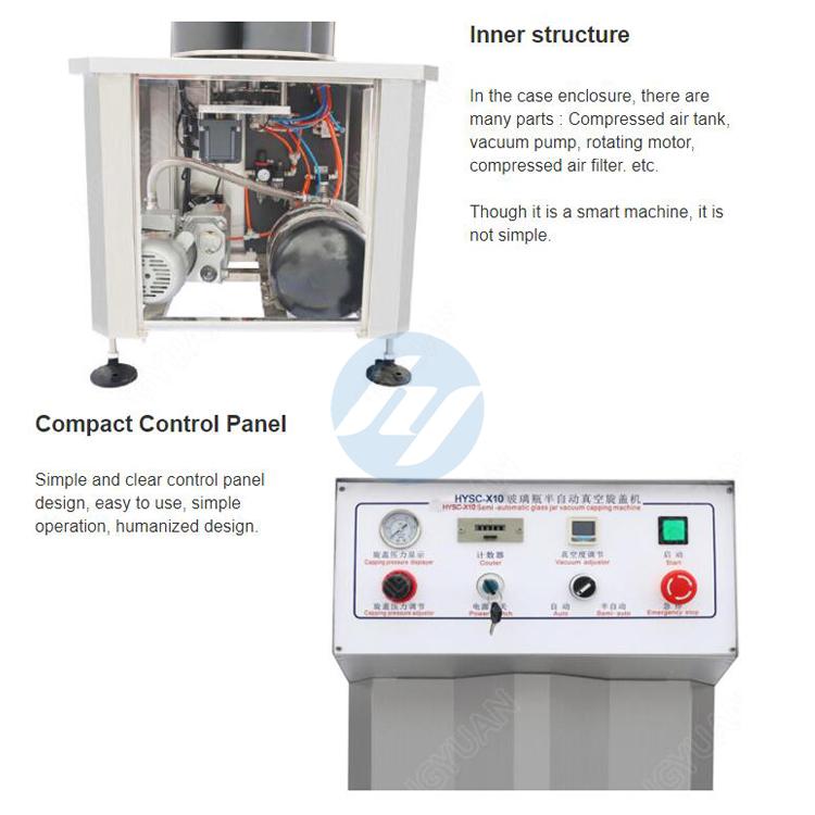 semi automatic vacuum capping machine details