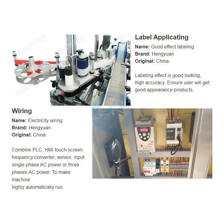 Desktop Automatic Round Bottle Labeling Machine details 2