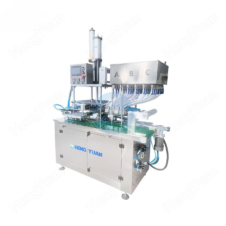 HYSR-344 Three chambers liquid laundry pva pod packing machine