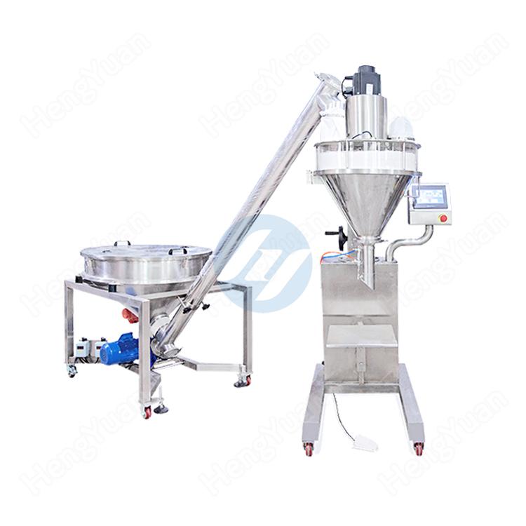 Semi-automatic auger powder filling machine