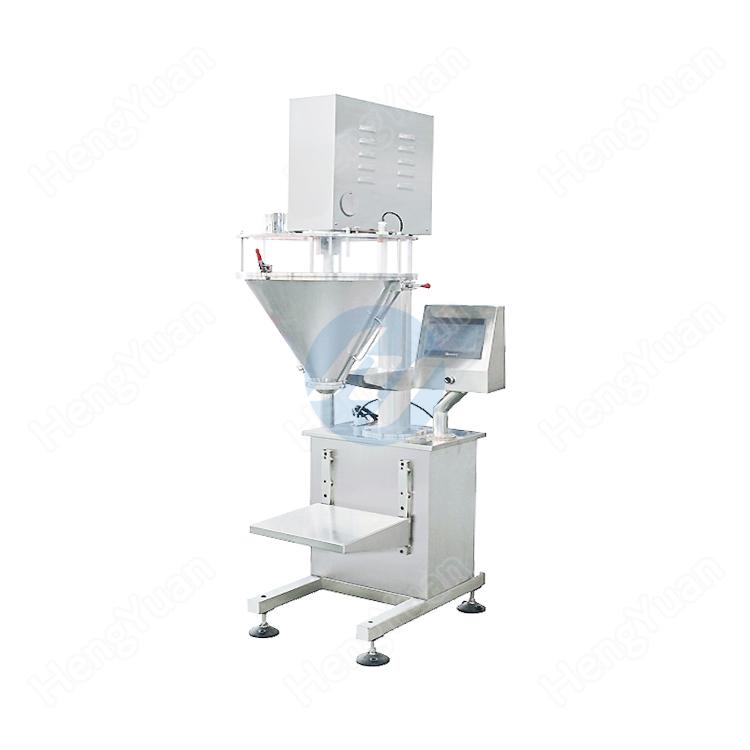 Semi-automatic auger dosing powder filler