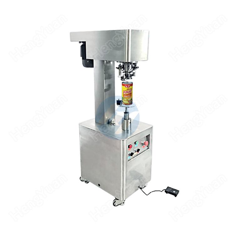 Semi-automatic tin cans sealing machine