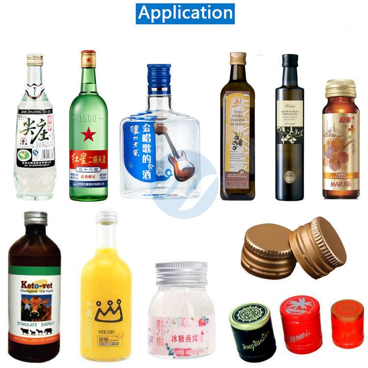 HYXG-110AR Automatic Ropp Aluminium Lid Bottle Capper Application