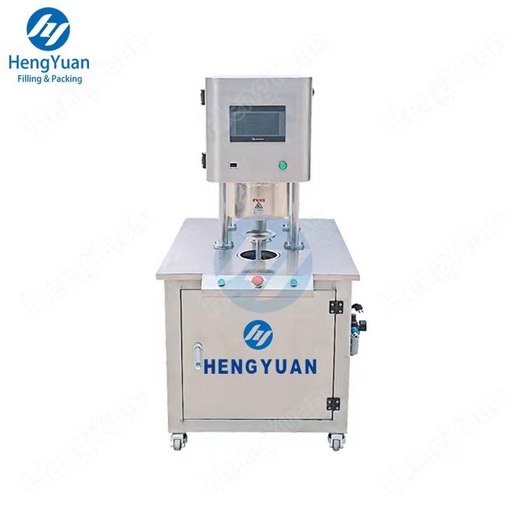 HYSS-10A Semi-automatic Add Nitrogen Milk Tin Cans Sealing Machine