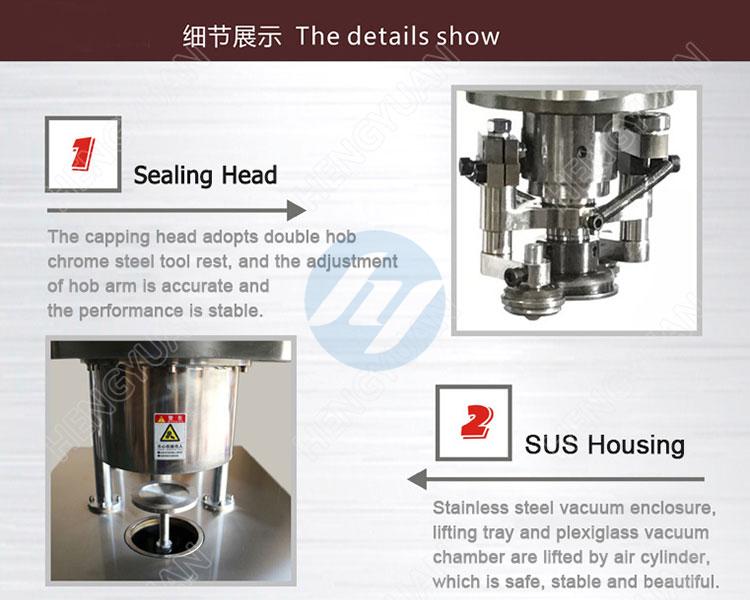 HYSS-10A Semi-automatic Add Nitrogen Cans Sealing Machinery