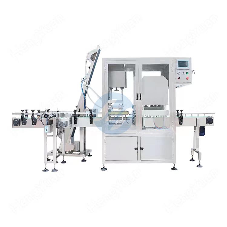 Automatic Food Sauce Glass Jars Vacuum Capping Machine