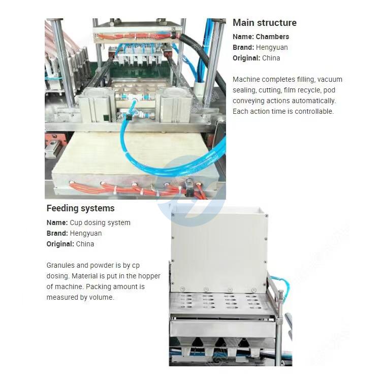 Automatic Cup Dosing Granules PVA Pod Packer