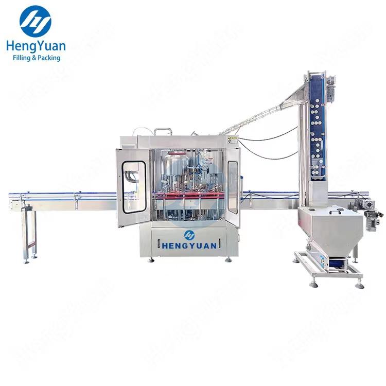 HY-RCGF-8-4 Juice Glass Bottle Filling Capping Machine