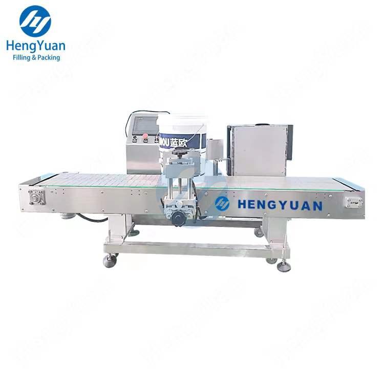 HYCL-150S-B Automatic Clamping Pail Fixing Label Application Machine