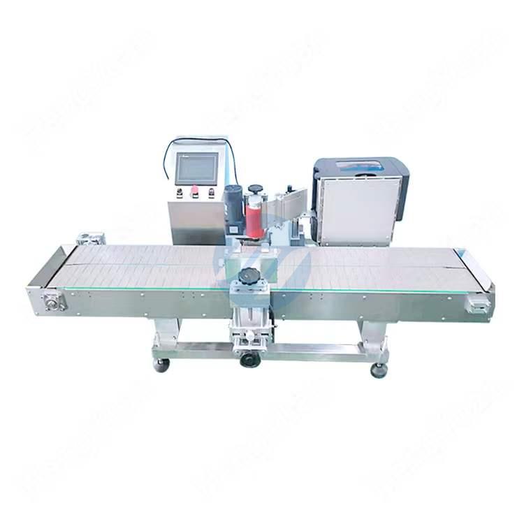 Automatic Clamping Pail Sticker Label Applicator