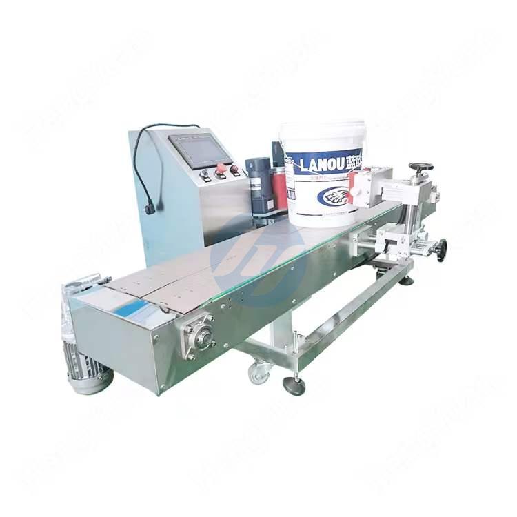 Automatic Clamping Pail Fixing Labeling Machine