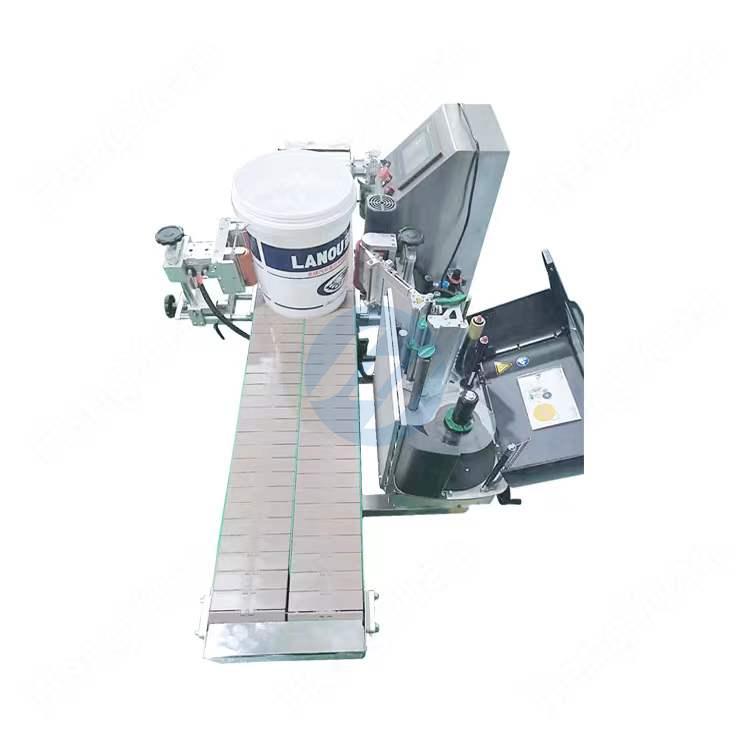 HYCL-150S-B Automatic Clamping Pail Sticker Labeling Machine