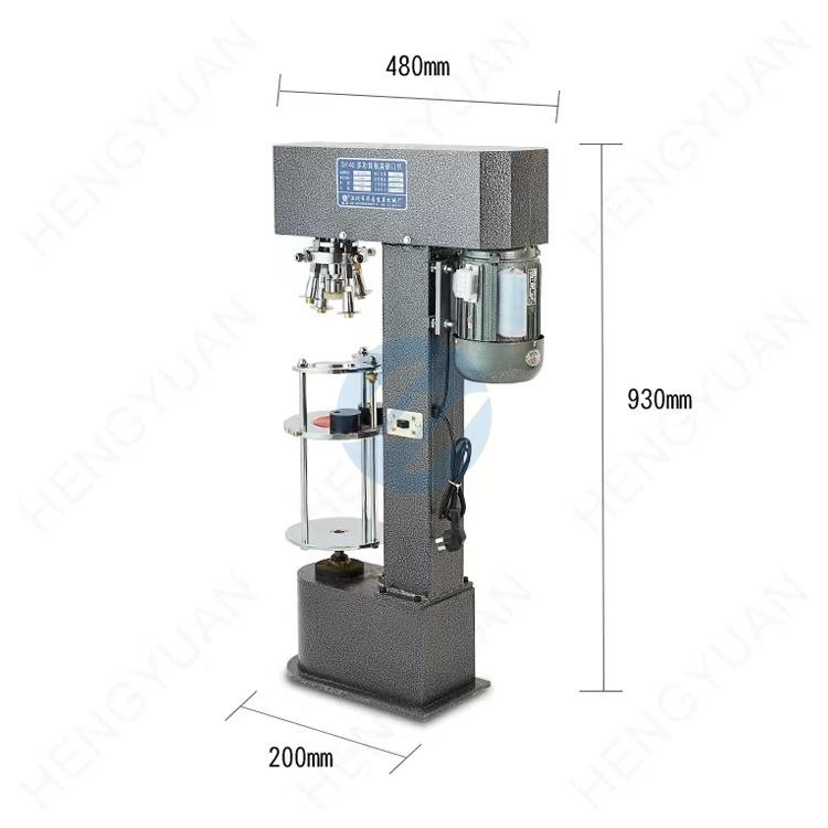 Semi-automatic Ropp Aluminum Lid Capping Machine Dimension