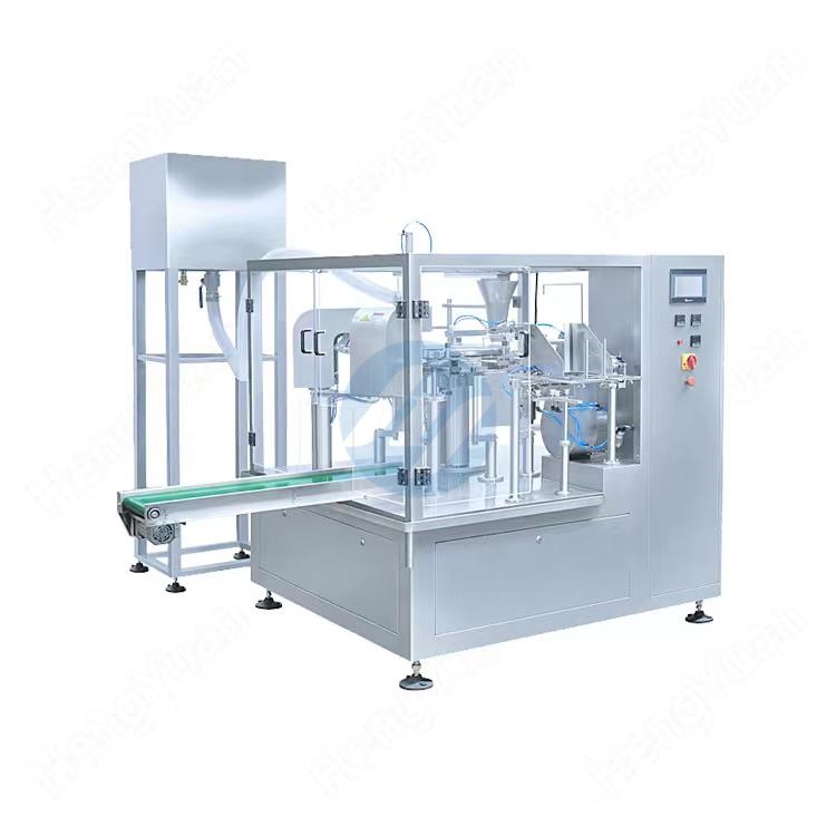 HYRP8-200L-L Automatic Rotary Premade Standup Pouch Liquid Packing Machine