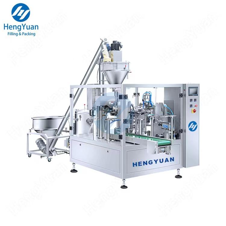 HYRP8-200L-P Automatic Rotary Premade Pouch Powder Packing Equipment