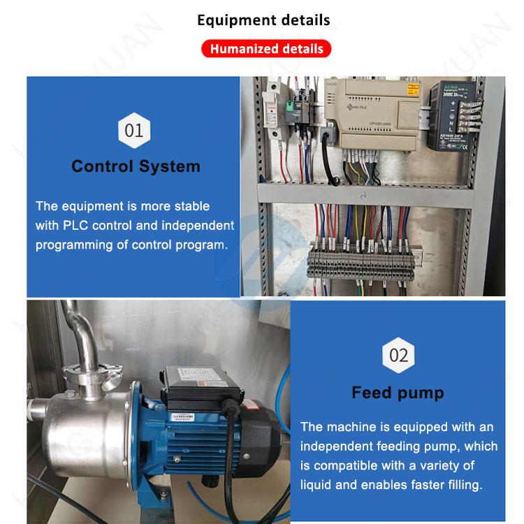 HYBIB-10F Semi-automatic Bag in Box Flowmeter Dosing Filling Machine details 1