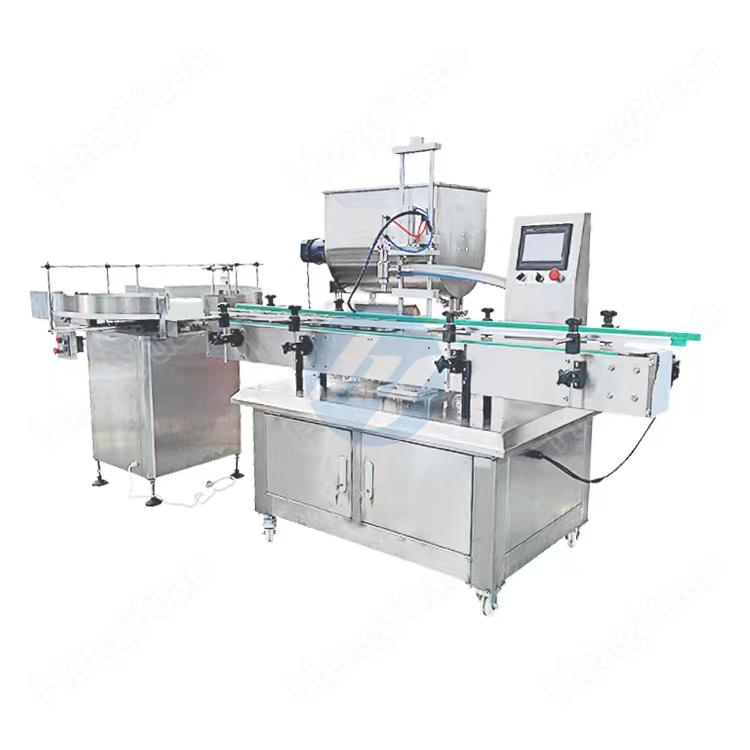 Automatic single head servo rotor pump liquid filling machine